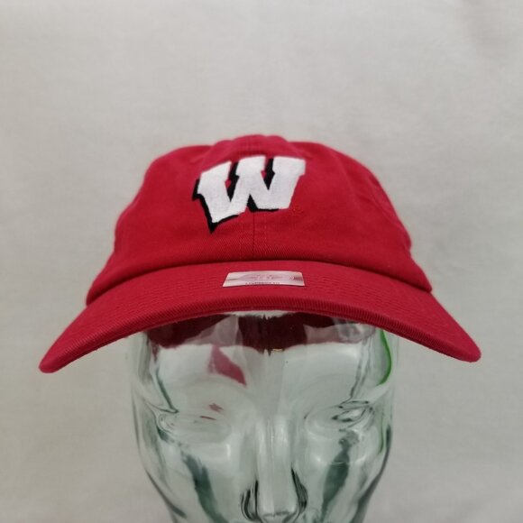✅Wisconsin Badgers Hat Red NCAA College Sports Dad Cap Captivating Headgear OSFA - Picture 4 of 9